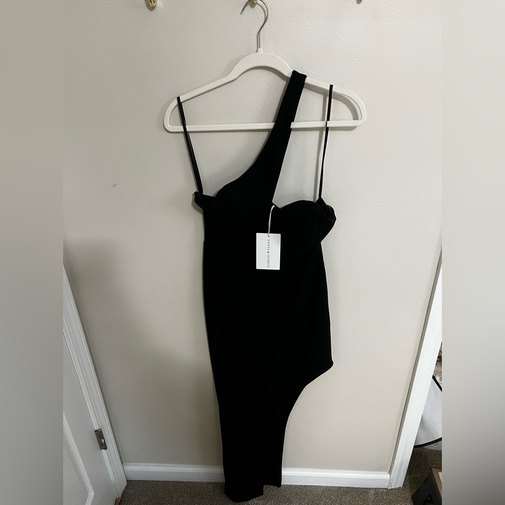 Black One-Shoulder Dress
